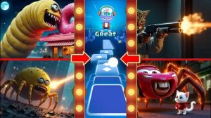 КИБЕР-ЧЕРВЬ-миньон🆚 Кот-паук🆚 Миньоны - Монстр-паук🆚 Пожиратель голов Маккуина