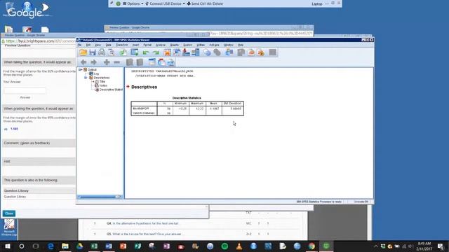 How to find the margin of error using SPSS смотреть онлайн