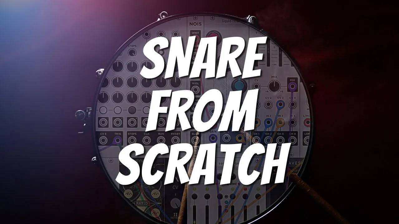 40 - Modular Snare Drum Patch from Scratch - VCV Rack 2 смотреть онлайн
