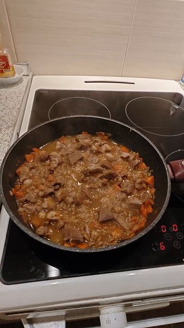 Рецепт жарено тушёной баранины