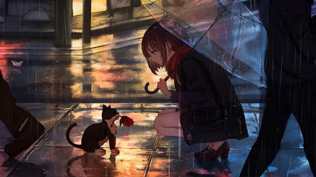 Meeting On A Rainy Evening