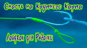 Лайфхак для Рыбалки Как вязать правильно крючок с волосом на крупного карпа для донной снасти