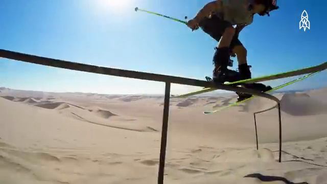 Shredding the Worlds Highest Sand Dunes on Skis смотреть онлайн