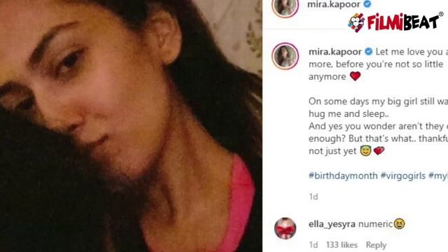 Shahid Kapoor की Wife Mira Rajput Kapoor ने Social Media पर Share की बेटी Misha Kapoor | FilmiBeat смотреть онлайн