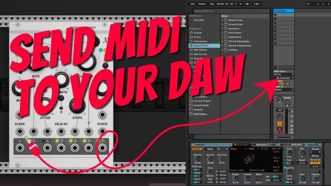 11 - VCV Rack Free MIDI Out to Logic, Ableton, or Hardware!_ смотреть онлайн