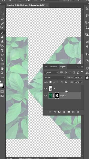 Буква из листьев. Крутая идея 🤩Letter made from leaves. Cool idea смотреть онлайн