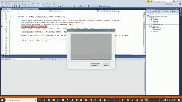 CSharp - WindowsForms - LINQ - Load data into DataGridView using linq смотреть онлайн