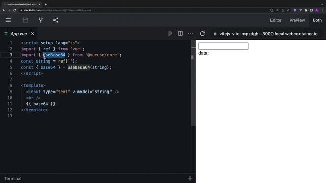 02-VueUse Utilities. refAutoReset and useBase64 смотреть онлайн