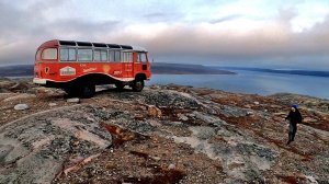 25. АВТОДОМ ПАЗ-3201 НА ПЕРЕВАЛЕ ХРЕБТА МУСТА-ТУНТУРИ