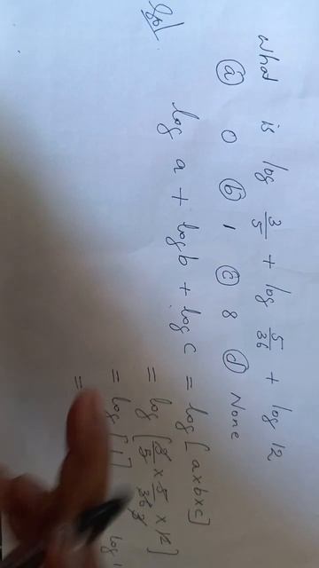 WHAT IS LOG(3÷5)+LOG(5÷36)+LOG(12) смотреть онлайн