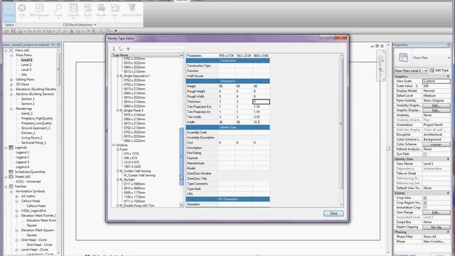 CGS Revit TOOLS - Bim Manager - MULTI TYPE EDITOR смотреть онлайн