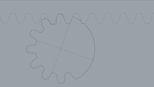 Pinion generated by a Rack in Rhino 6 using RhinoScript смотреть онлайн