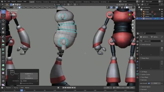 SI-FI Robot character in Blender 2.9| Blender tutorial for beginners| 3D modeling character смотреть онлайн