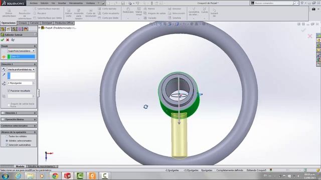 SolidWorks tutorial facil pieza 5/13 смотреть онлайн