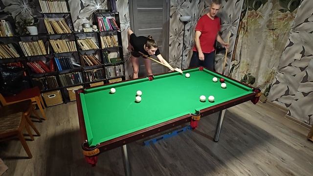 КОНТРОВАЯ партия..бильярд дома..Стол 6 футов.. ТУРНИр посвященный первому Теплому ВЕСЕННЕМУ Дню.