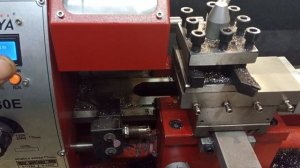 токарный станок фусикай,учусь резать резьбу.