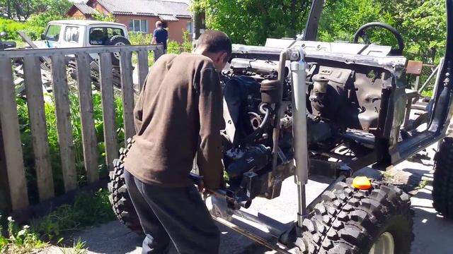 Suzuki Samurai SJ-413 на самодельной подвеске