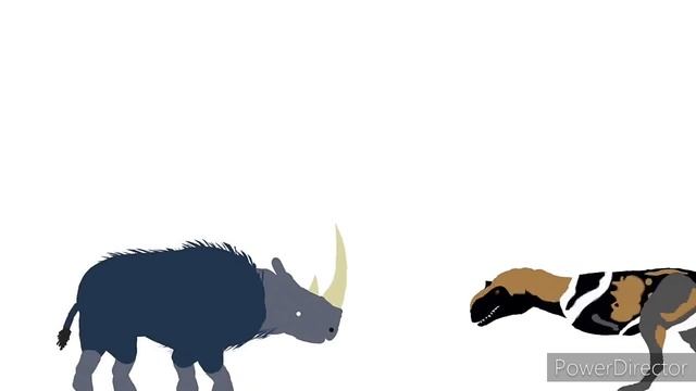 woolly rhinoceros vs majungasaurus //Dc2 смотреть онлайн