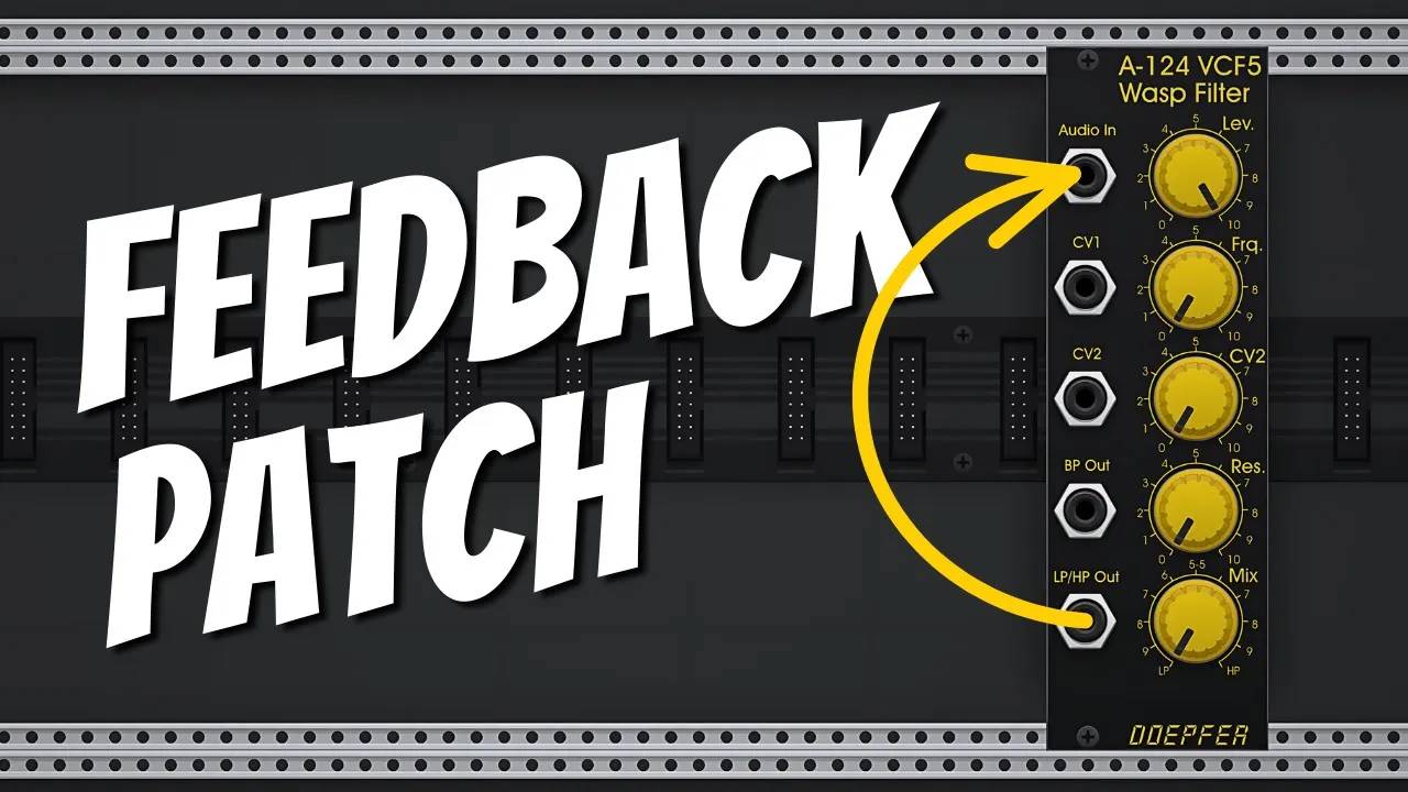 27 - Modular Feedback with Doepfer's Wasp Filter! смотреть онлайн