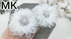 Белые бантики, Бантики на 1 сентября,  Круглые бантики, Школьные  бантики, Бантики  своими  руками