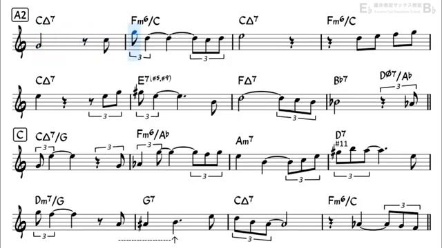A Child Is Born - Backing Track with Sheet Music for Tenor Sax смотреть онлайн