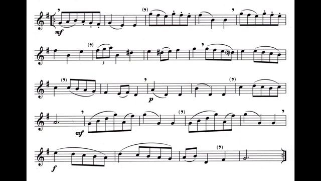 Menuet by J.S. Bach_ backing - accompaniment track смотреть онлайн