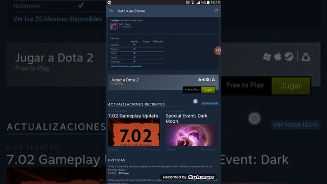 Steam para celular/Dota 2 / chat / android apk arnolaso смотреть онлайн