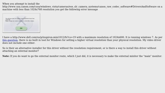 How to install the Windows 7 Canon CR2 (Raw) driver on a netbook or other low resolution device? смотреть онлайн