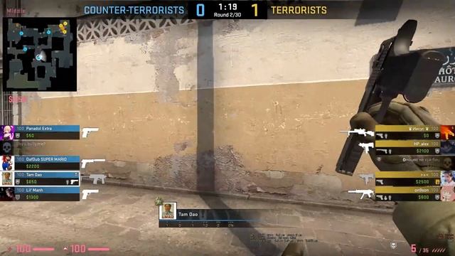 Tunie's quick 3 kills with DE on de_dust 2 смотреть онлайн