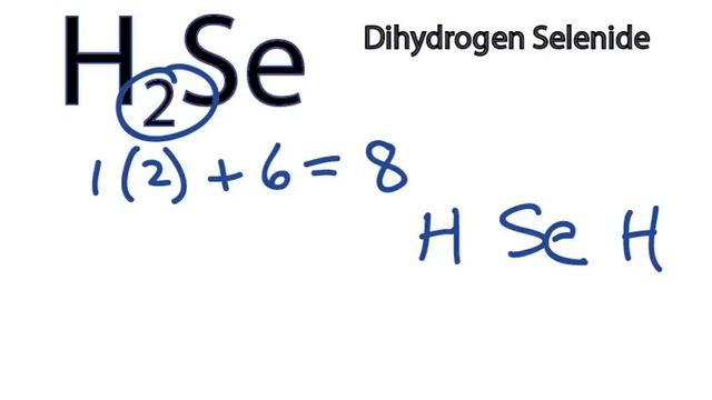 H2Se Lewis Structure - How To Draw The Dot Structure For H2Se