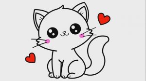 КАК ЛЕГКО НАРИСОВАТЬ КОТЁНКА