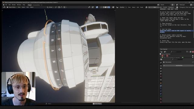 A full game inside Blender Eevee! | 3D Space walkthrough смотреть онлайн