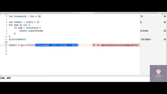 Swift and closures and filters on arrays смотреть онлайн