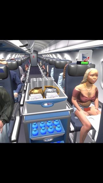 Обезьяна не понимает как налить кофе / Cabin Crew Life Simulator смотреть онлайн