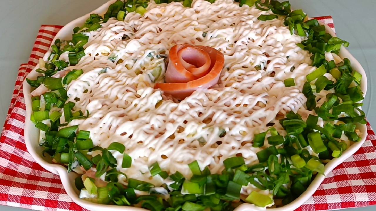 📌 Вкусный салат с ветчиной на Пасху - Пасхальный стол смотреть онлайн