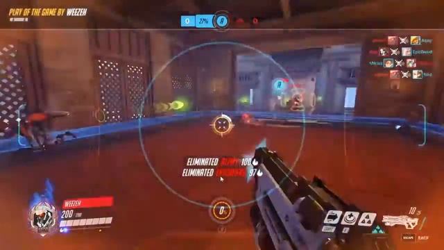 soldier 76 presses q, sprints and shoots helix rockets at the dramatically moving camera смотреть онлайн