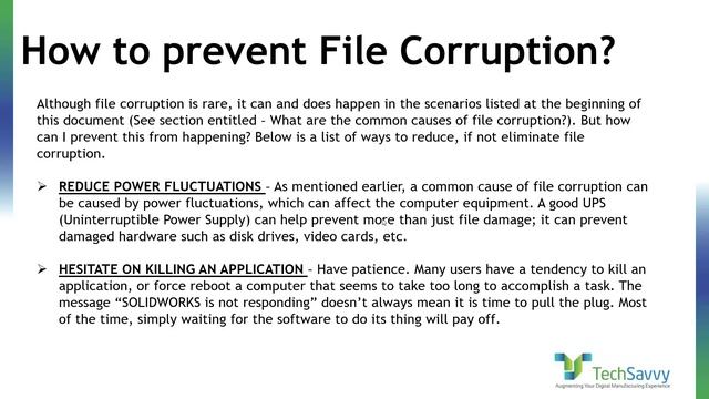 SOLIDWORKS Tips & Tricks - Avoid File Corruption In SOLIDWORKS смотреть онлайн