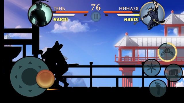 Дуэль против ниндзи с повышенной защитой в Shadow Fight2