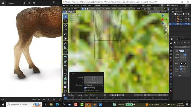 Alaskan Moose Cow Modeling In Blender 4.1.1 Timelapse смотреть онлайн