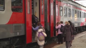 Поездка в электричке в "День Победы" в Красноярске | Железная дорога в Сибири