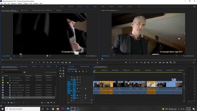 Adobe Premiere Pro Chapter 6.5 Using sync lock & track lock & gaps in the sequence смотреть онлайн