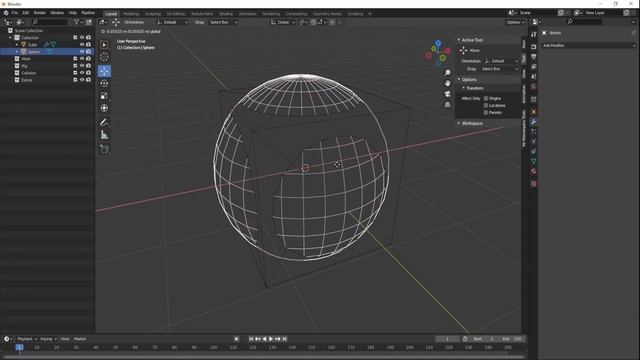 Blender Boolean operations Difference смотреть онлайн