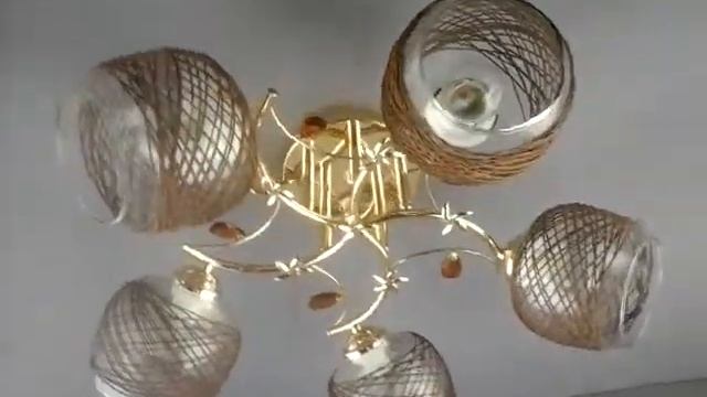 Люстра при потолочная «Николь 5A» золото смотреть онлайн