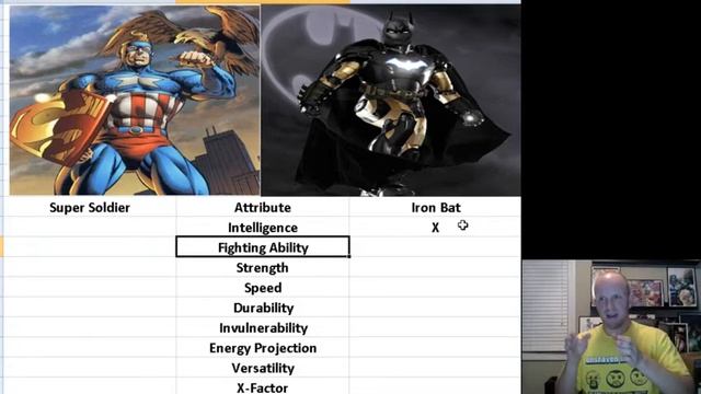 Super Soldier vs Iron Bat Amalgam Battle Marvel vs DC смотреть онлайн