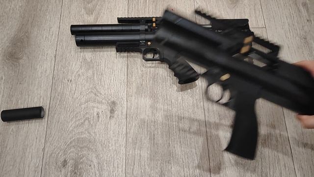 Сравнение Альфа Доберман микро 350 ствол, 6.35 и коротыш 260 ствол