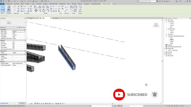 How to create ramp in Revit : Revit tutorials for beginners (2021) смотреть онлайн