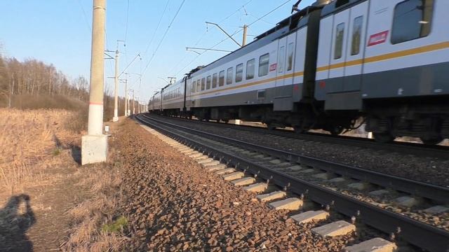 Электропоезд ЭП2Д-0094 ЦППК перегон Петелино - Голицыно смотреть онлайн