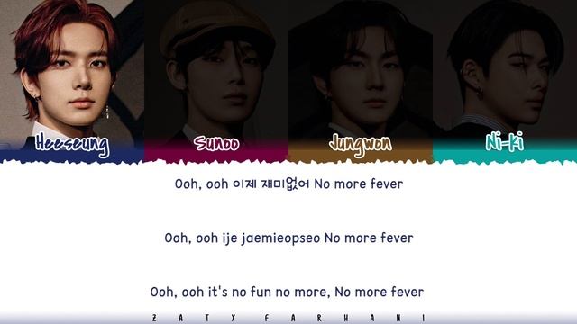 ENHYPEN (Jungwon, Heeseung, Sunoo, Ni-ki) - 'TEETH' Lyrics [Color Coded_Han_Rom_Eng]