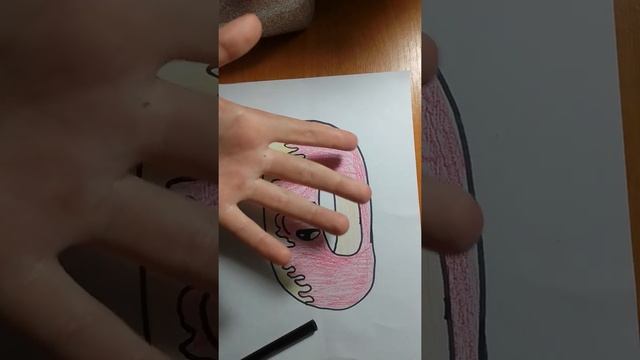 как нарисовать пончик 🍩🍩🍩