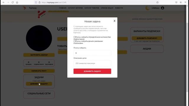 Заполнение страницы автора Topinpay.com. Оформление профиля на Топинпэй. Как заполнить профиль? смотреть онлайн
